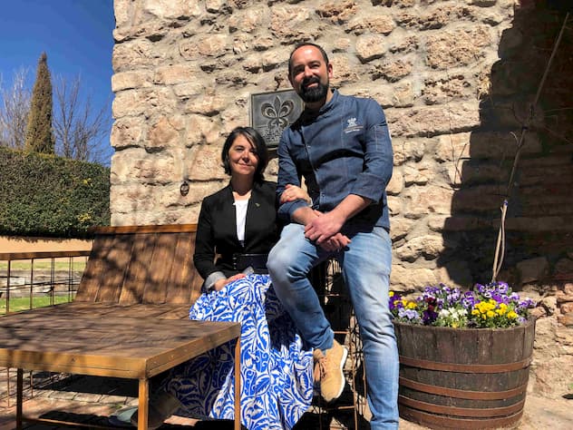 Blanca y Samuel Moreno, propietarios de Relais & Chateaux Molino de Alcuneza